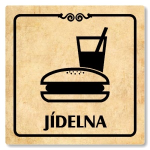 Jídelna, 118x118mm, pergamen, Texas